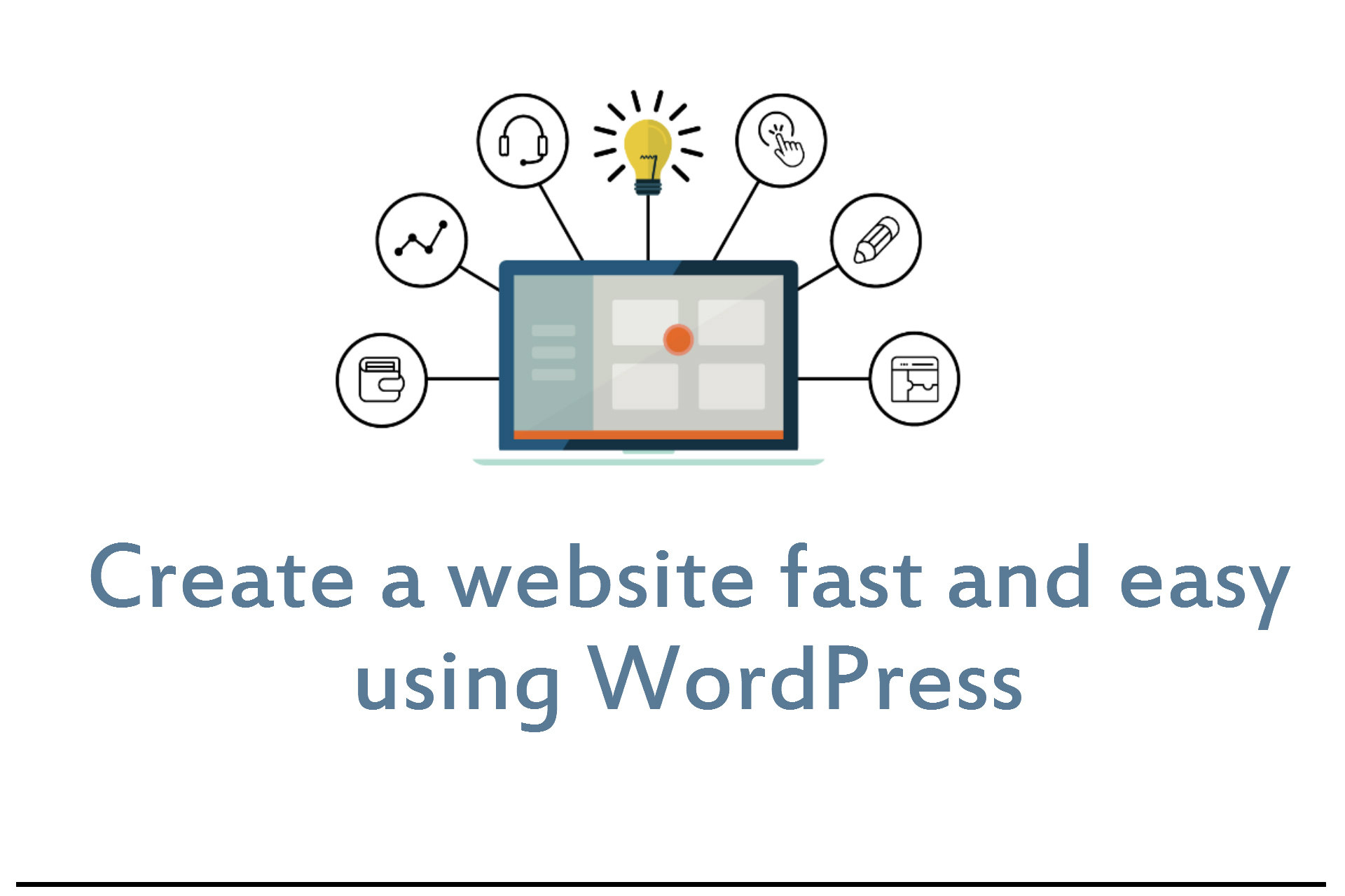 Create a website fast and easy with wordpress